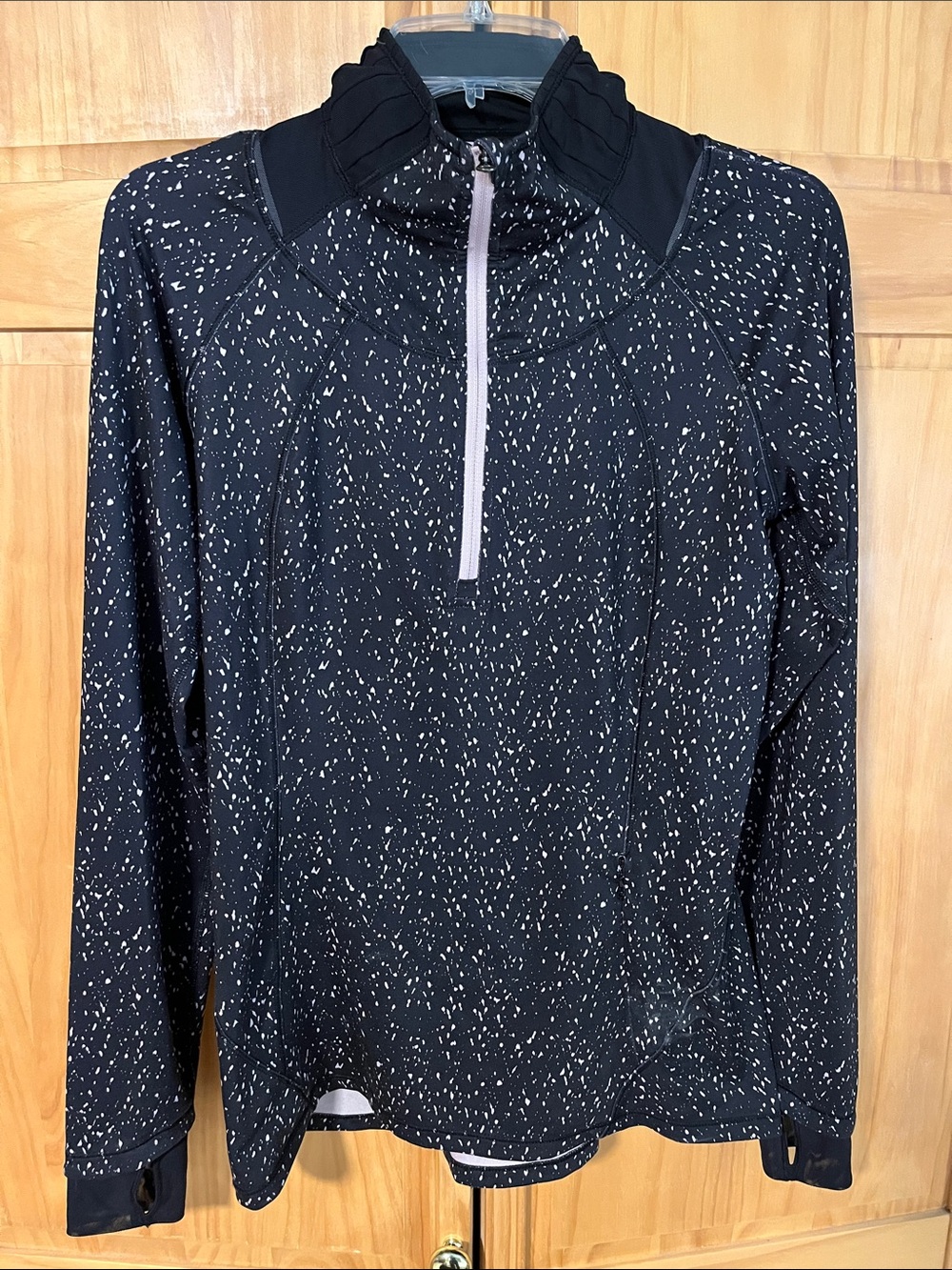 lululemon athletica Black Speckled Half-Zip Tunic with Light Zip